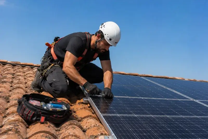 Maintenance et monitoring de panneaux solaires à Savenay